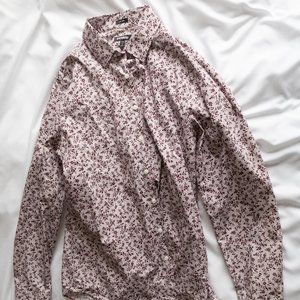 Express Dress Shirt - White & Red Floral